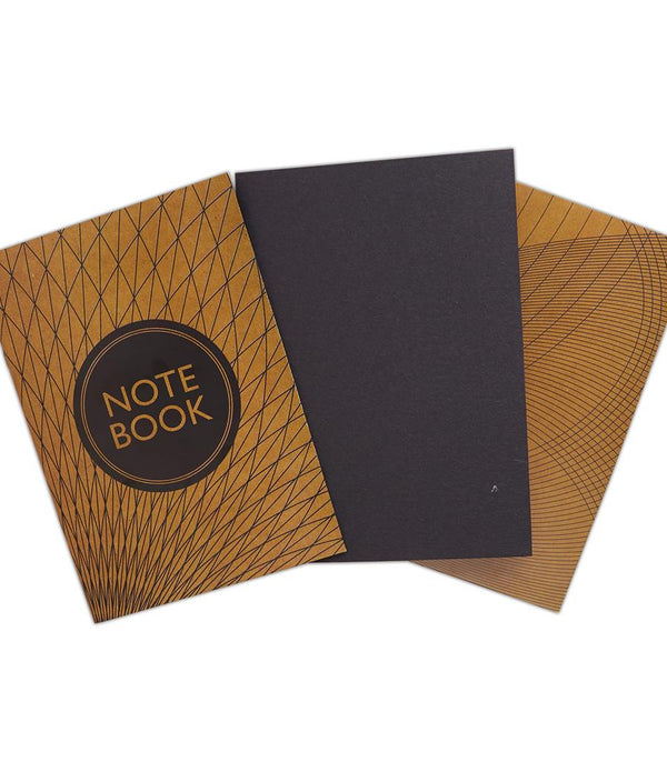 Notebook Set | Woven Lines | A5 Pack of 3 | Docrafts Papermania | Notepad Set