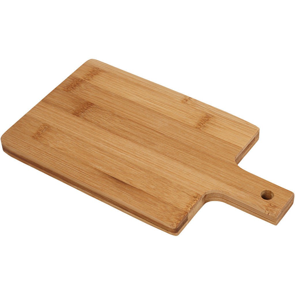 Oblong Square Wooden Cutting Chopping Board Serving Cookware Decoration Crafts L: 25cm - Home - Crafts