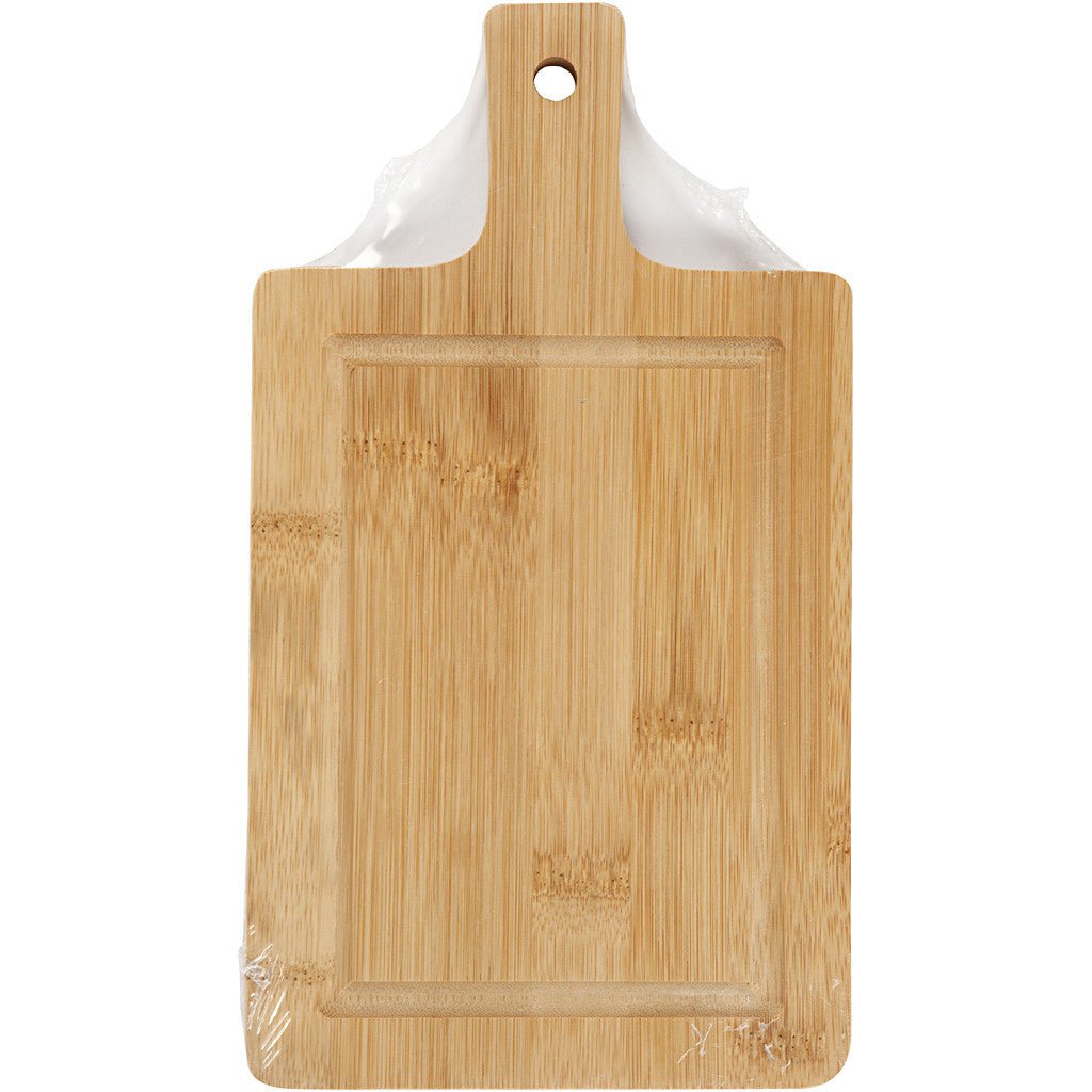 Oblong Square Wooden Cutting Chopping Board Serving Cookware Decoration Crafts L: 25cm - Home - Crafts
