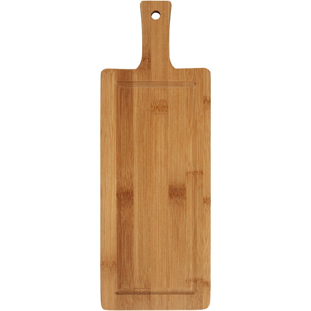 Oblong Square Wooden Cutting Chopping Board Serving Cookware Decoration Crafts L: 39cm - Home - Crafts