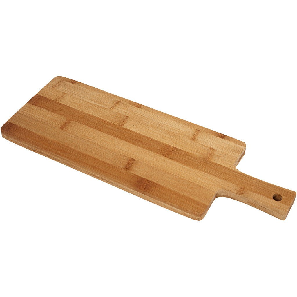 Oblong Square Wooden Cutting Chopping Board Serving Cookware Decoration Crafts L: 39cm - Home - Crafts