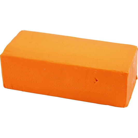 Orange Colour Basic Soft Clay For Modelling Crafts 500 g - Home - Crafts