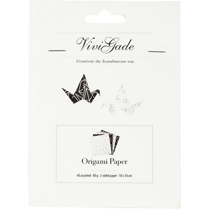 Origami Paper, size 10x10 cm, 80g, 40 sheets - Home - Crafts