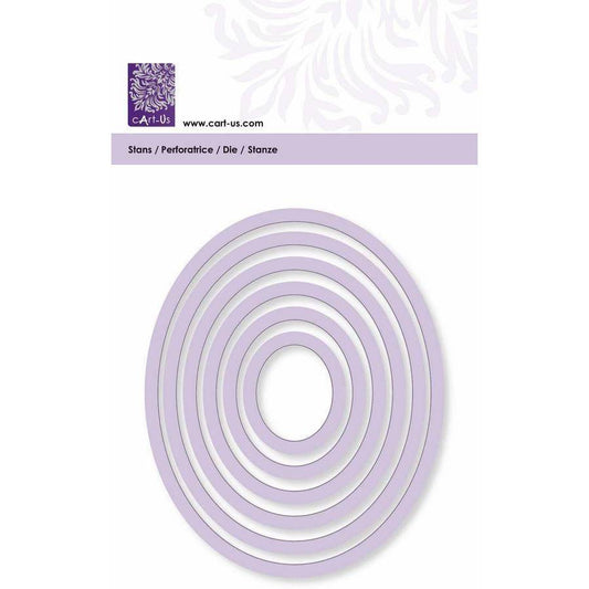 Oval Frame All Machine Punching Embossing Stencil Decoration Craft 29 - 103 mm - Home - Crafts