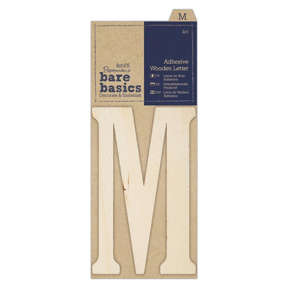 Papermania Bare Basics Adhesive Wooden Alphabet Letters Home Decoration Scrapbooking Crafts - Home - Crafts