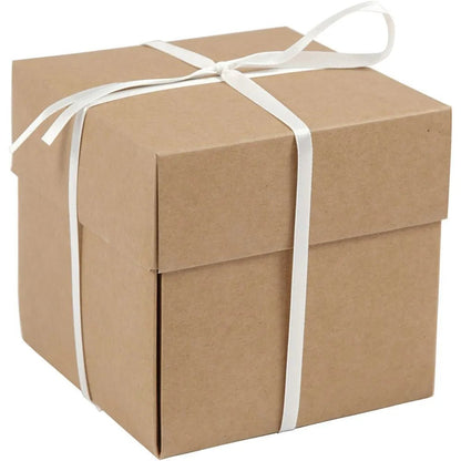 Papier Mache Explosion Box Set Cardboard Gifts Presents Brown Red White Black