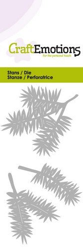 Pine Branches Stencil Die Universal Embossing Cutting Machine Sizzix Card Making - Home - Crafts