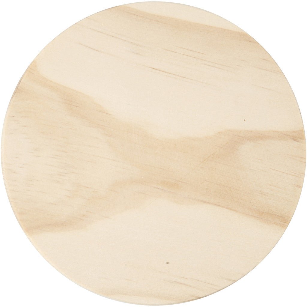 Pine Wood Round Shaped Hanger With Screw Home Furnishings Decoration Crafts D: 15 cm - Home - Crafts