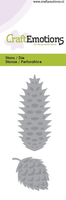 Pinecone Stencil Die Universal Embossing Cutting Machine Sizzix Card Making - Home - Crafts