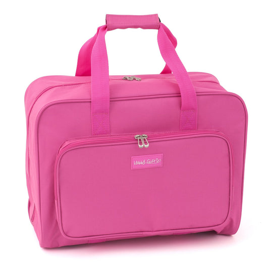 Pink Sewing Machine Storage Bag With Handle Zip Up Front Pocket Back Strap - Home - Crafts