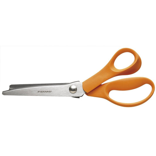 Pinking Shears Scissor With Lower Blades For Zig Zag Cutting Fabric Sewing Accessory 23 cm - Home - Crafts