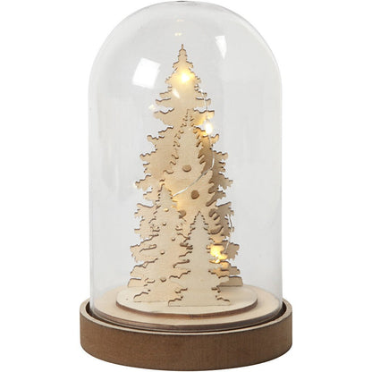 Plastic Bell With MDF Wood Bottom Decoration Crafts H: 18 cm D: 11 cm - Home - Crafts