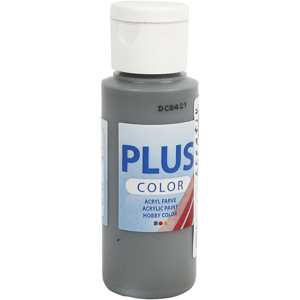 Paints 60ml Bottles Plus Colour Craft Water-Based Full-Coverage