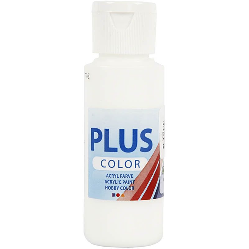 Paints 60ml Bottles Plus Colour Craft Water-Based Full-Coverage