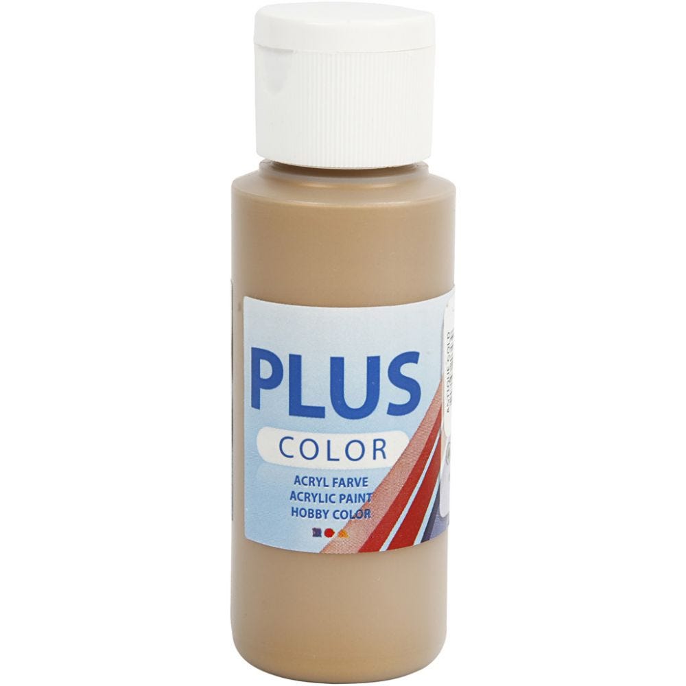 Paints 60ml Bottles Plus Colour Craft Water-Based Full-Coverage