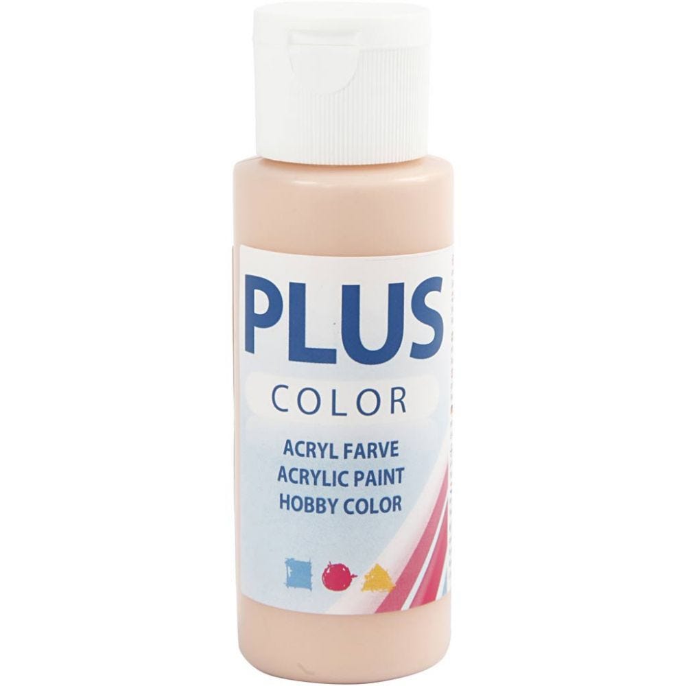 Paints 60ml Bottles Plus Colour Craft Water-Based Full-Coverage