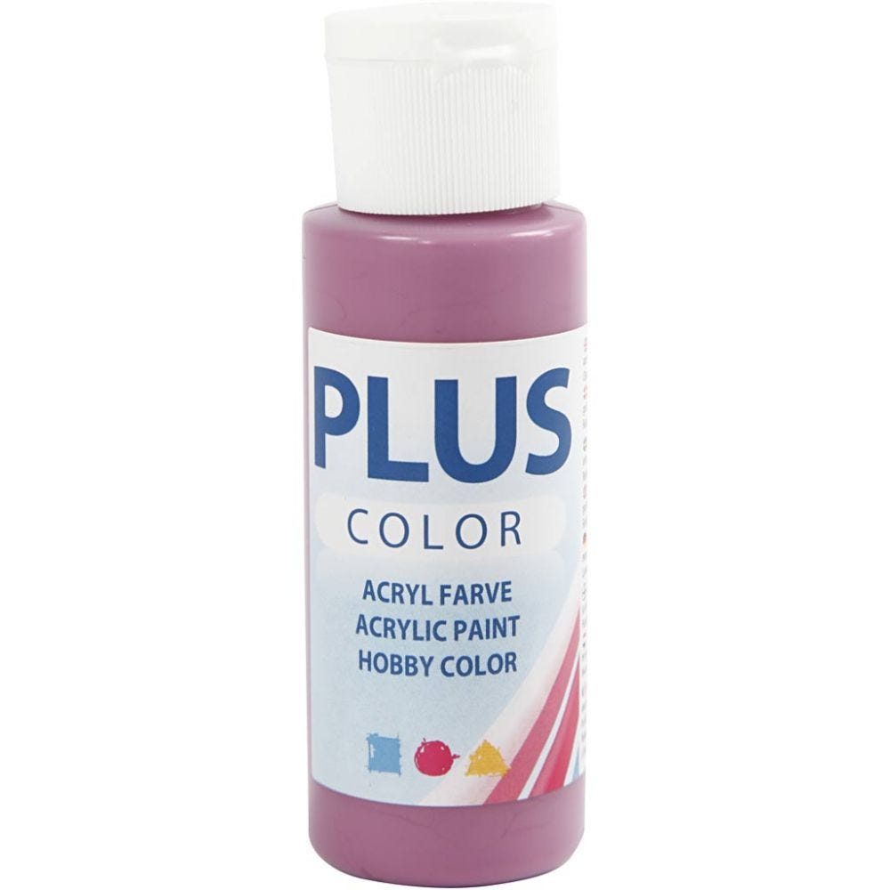 Paints 60ml Bottles Plus Colour Craft Water-Based Full-Coverage