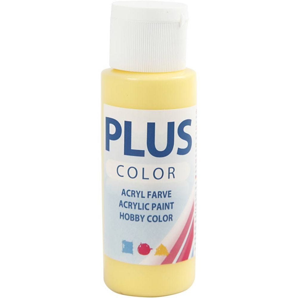 Paints 60ml Bottles Plus Colour Craft Water-Based Full-Coverage