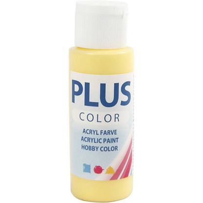 Paints 60ml Bottles Plus Colour Craft Water-Based Full-Coverage