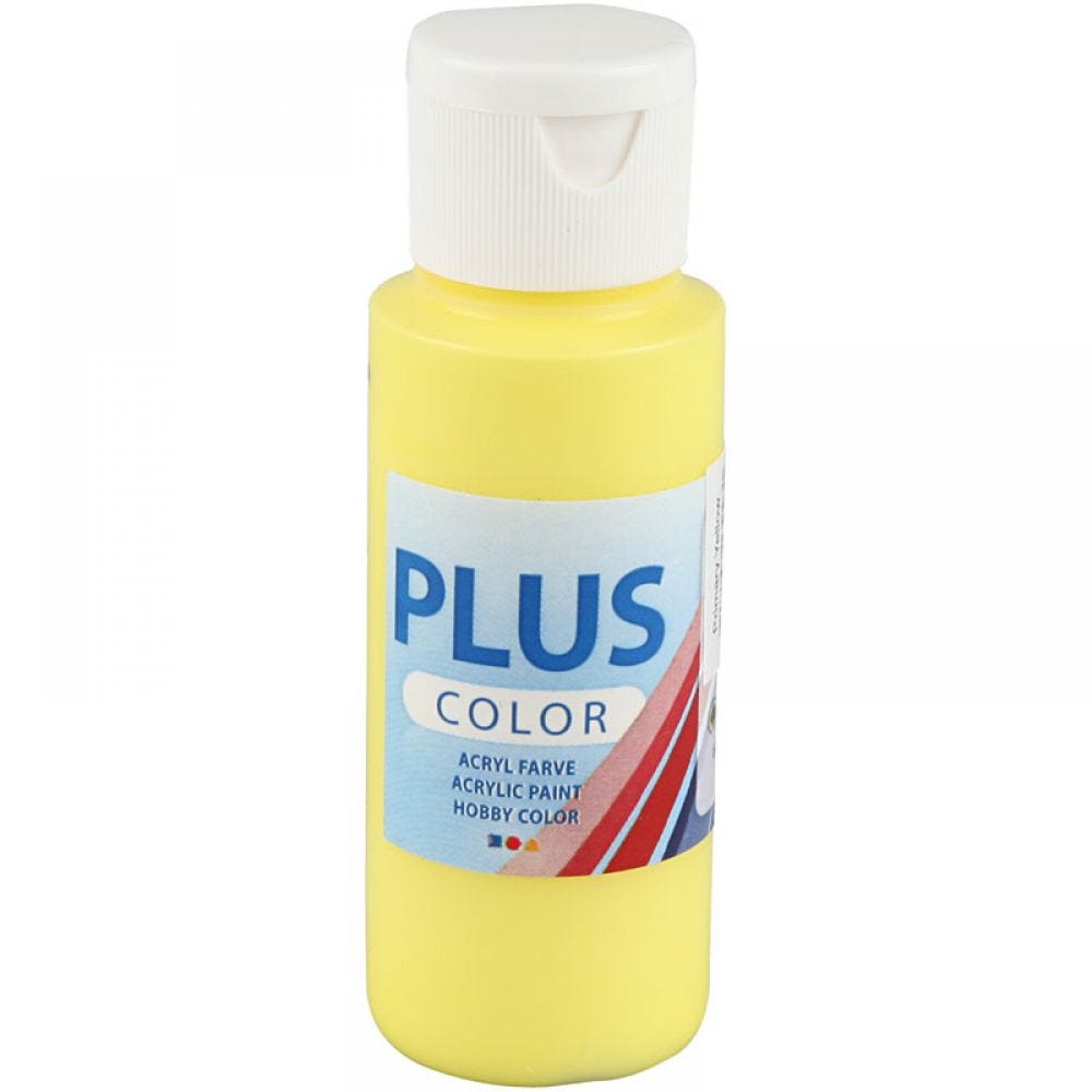 Plus Colour Craft Paints 60ml Bottles | Choose Colour | Water - Based Full - Coverage Craft Paint - Home - Crafts