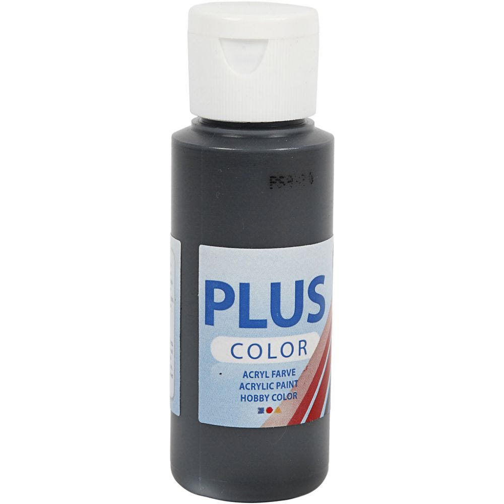 Paints 60ml Bottles Plus Colour Craft Water-Based Full-Coverage