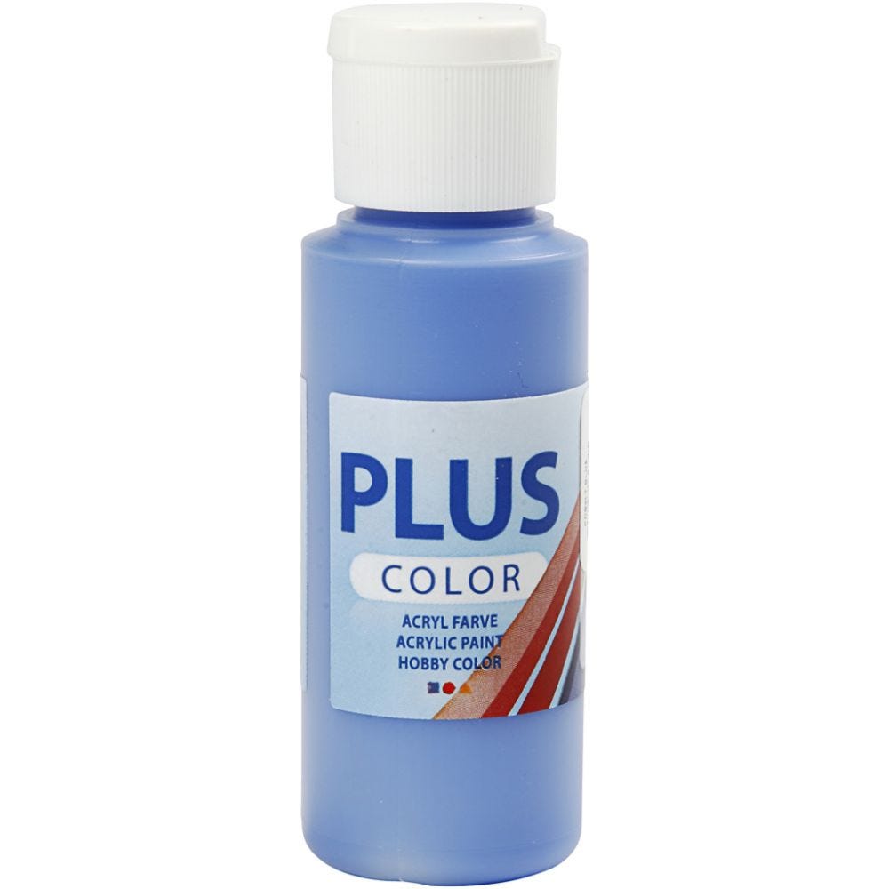 Paints 60ml Bottles Plus Colour Craft Water-Based Full-Coverage
