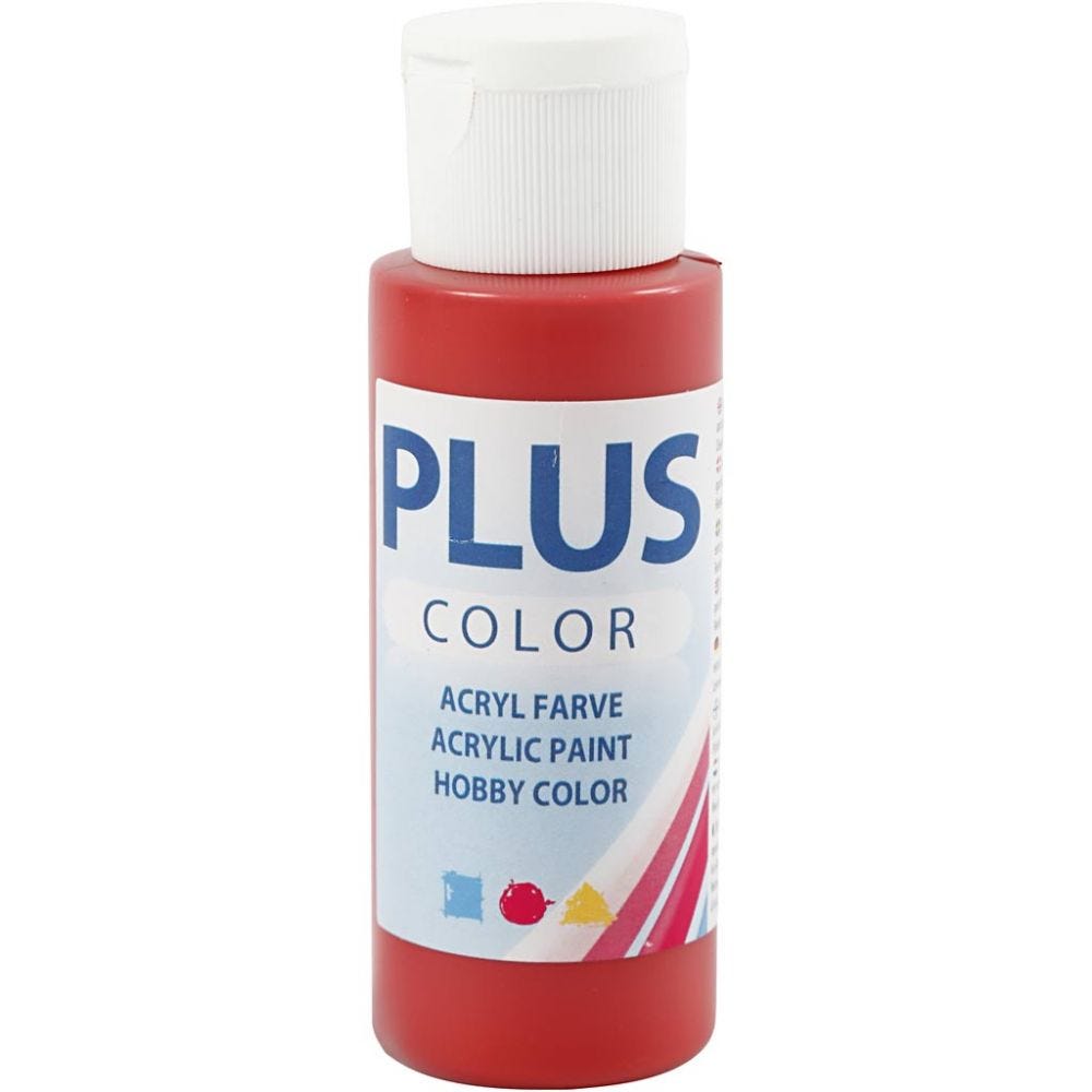 Paints 60ml Bottles Plus Colour Craft Water-Based Full-Coverage