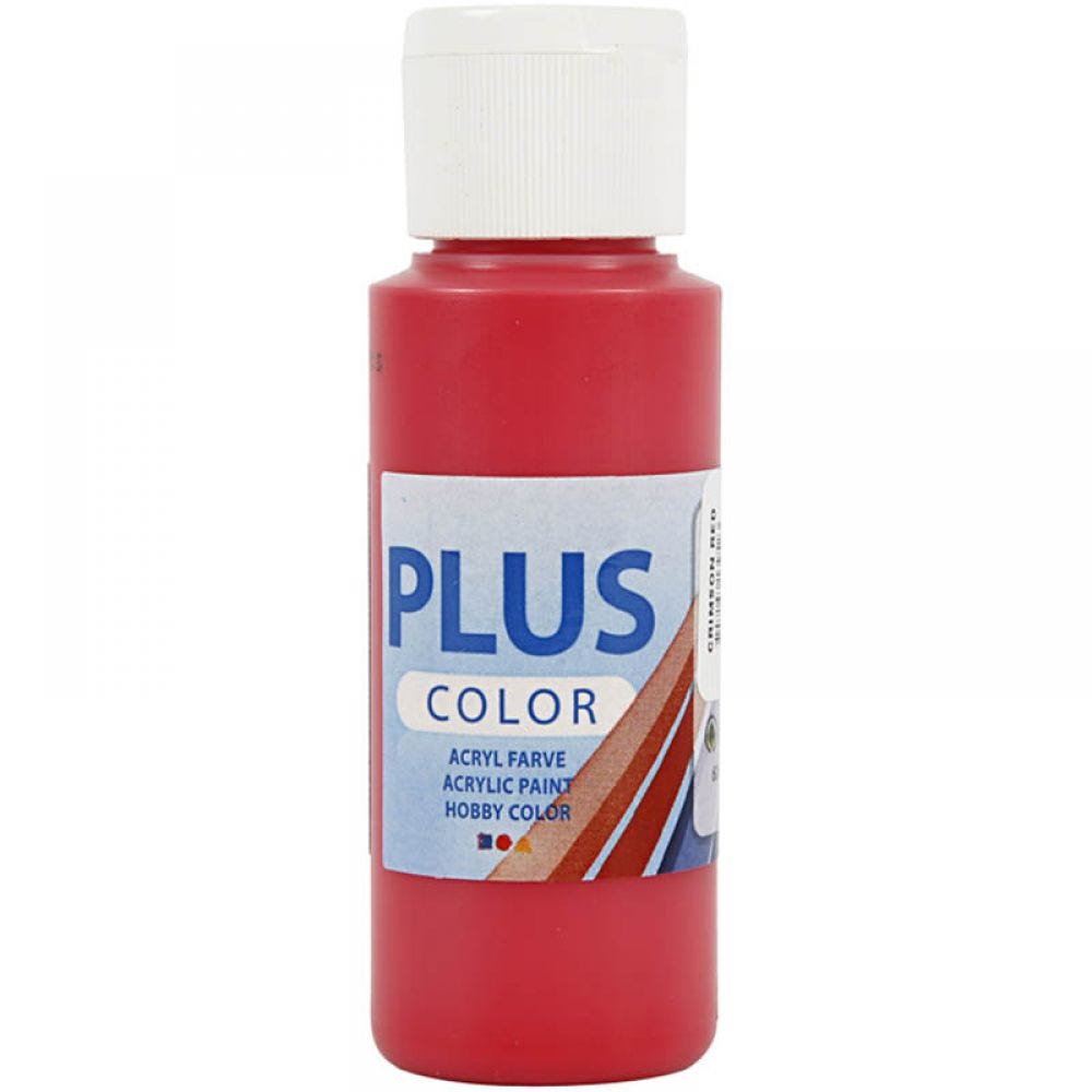 Plus Colour Craft Paints 60ml Bottles | Choose Colour | Water - Based Full - Coverage Craft Paint - Home - Crafts