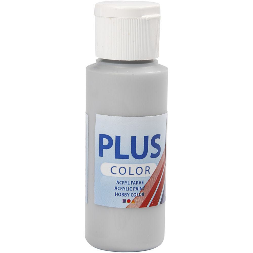 Paints 60ml Bottles Plus Colour Craft Water-Based Full-Coverage