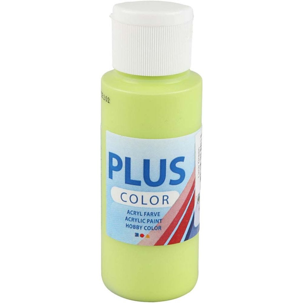 Plus Colour Craft Paints 60ml Bottles | Choose Colour | Water - Based Full - Coverage Craft Paint - Home - Crafts