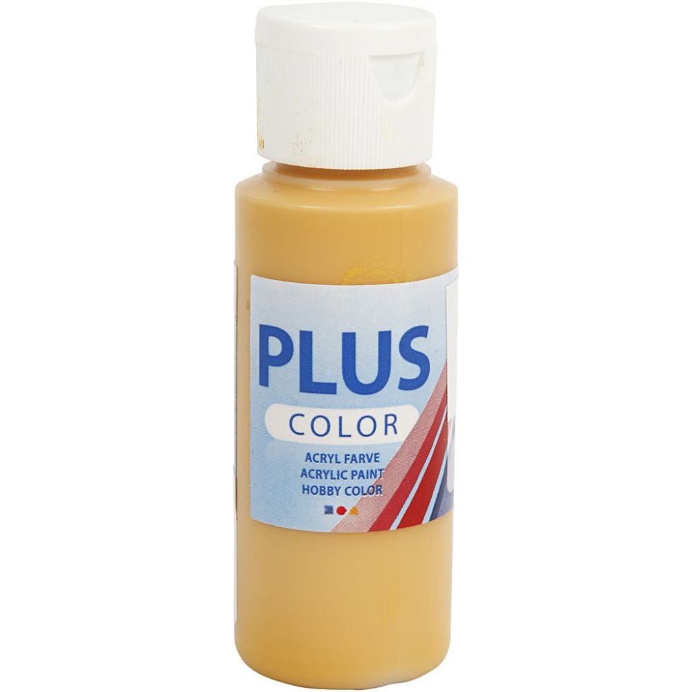 Plus Colour Craft Paints 60ml Bottles | Choose Colour | Water - Based Full - Coverage Craft Paint - Home - Crafts