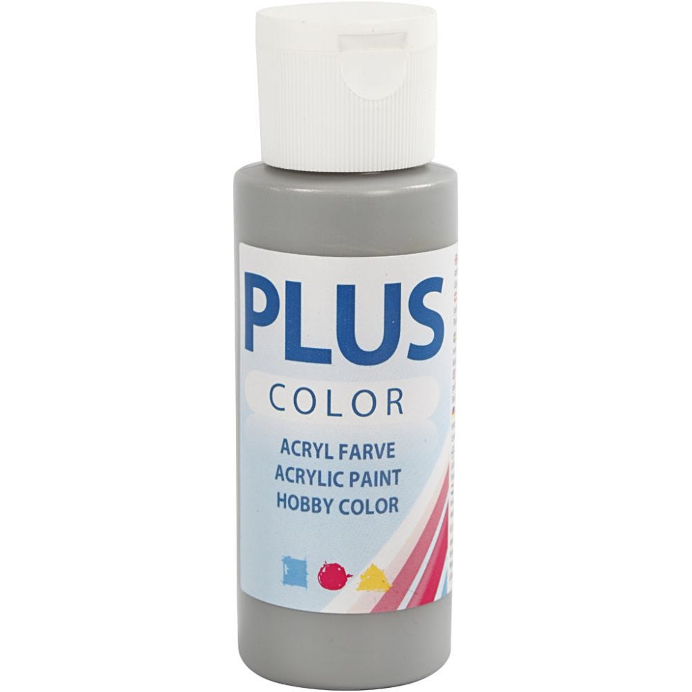 Plus Colour Craft Paints 60ml Bottles | Choose Colour | Water - Based Full - Coverage Craft Paint - Home - Crafts