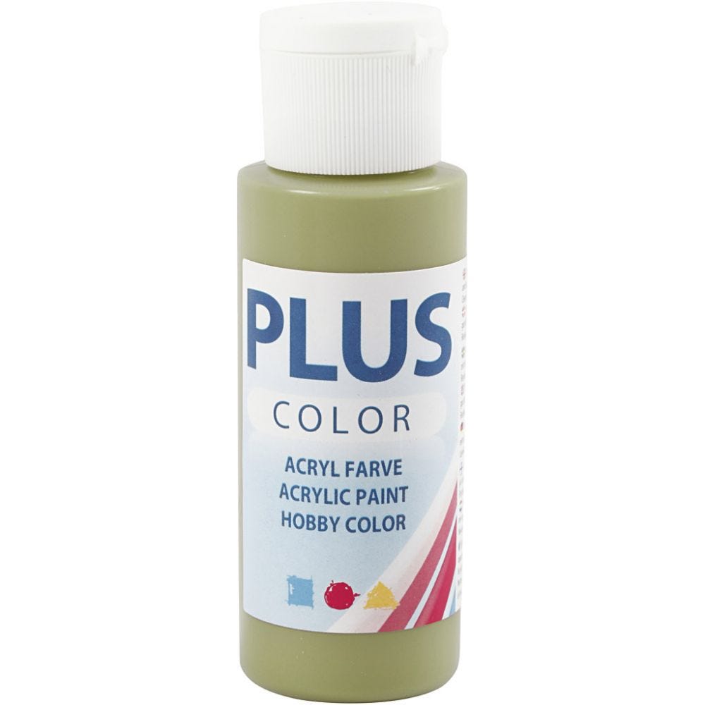 Paints 60ml Bottles Plus Colour Craft Water-Based Full-Coverage