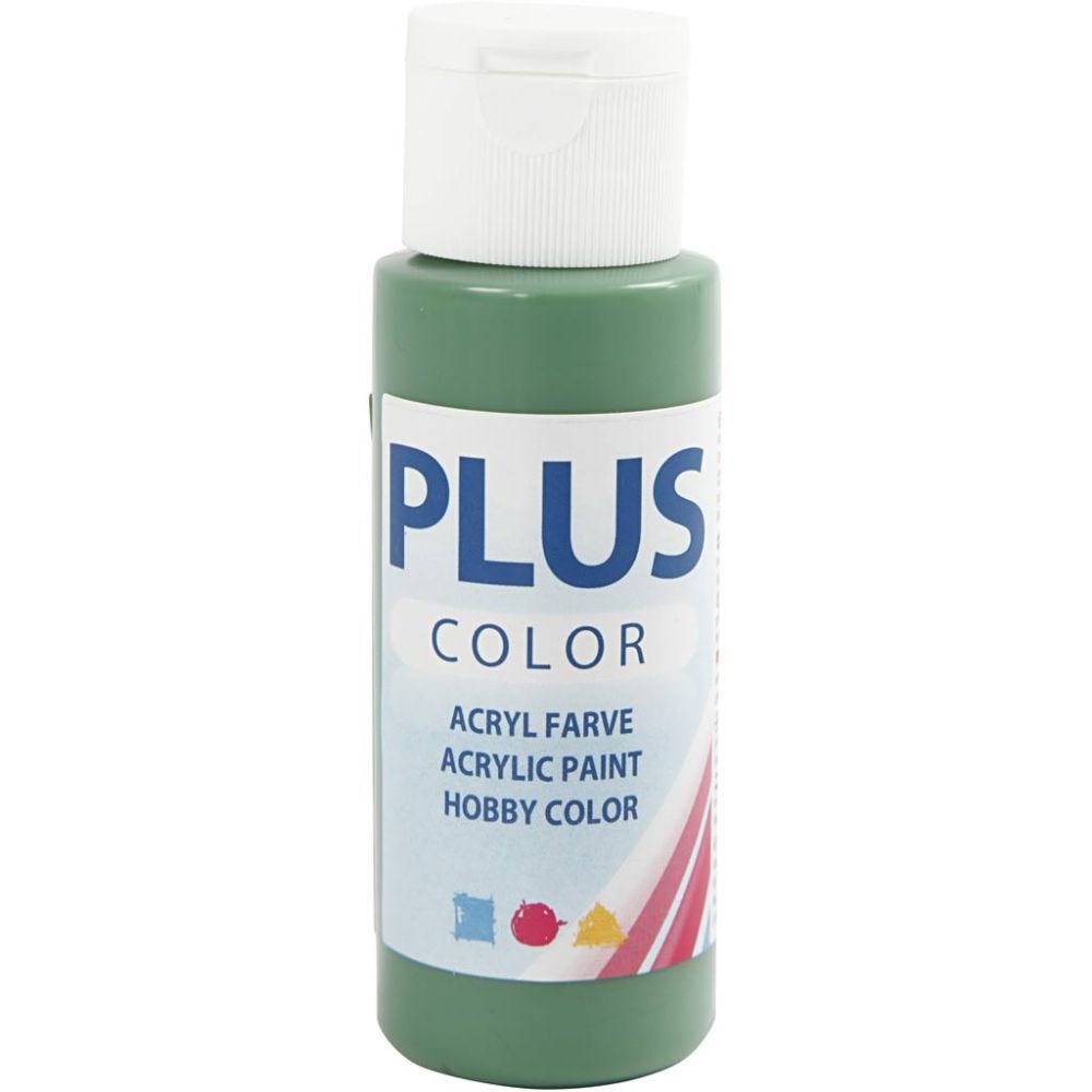 Paints 60ml Bottles Plus Colour Craft Water-Based Full-Coverage