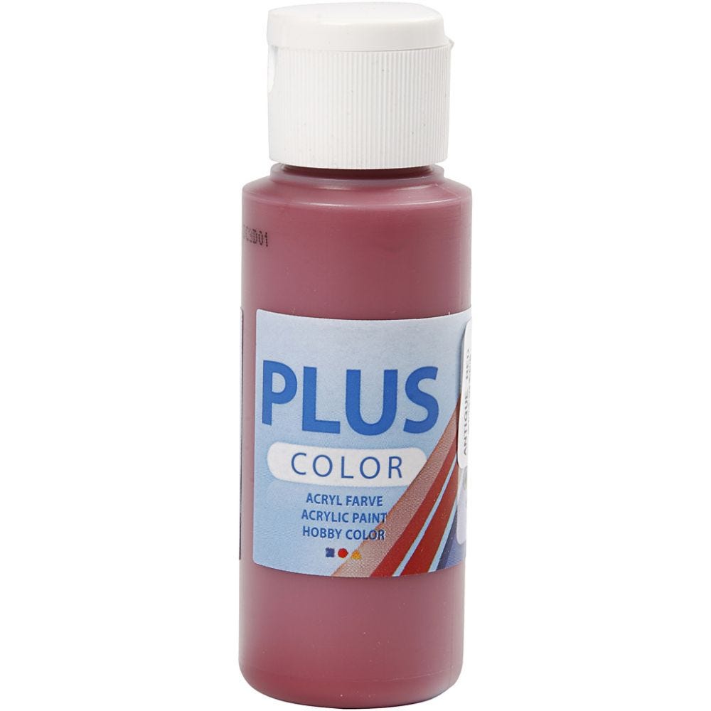 Paints 60ml Bottles Plus Colour Craft Water-Based Full-Coverage