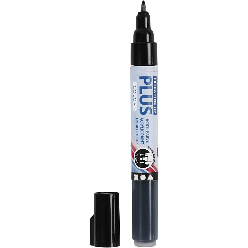 Plus Colour Marker 14.5cm Line 0.7mm 5.5ml Water-Based Felt Tip | Choose Colour