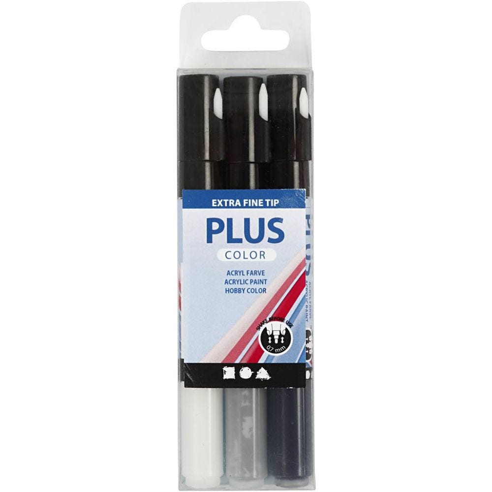 Plus Colour Marker 14.5cm Line 0.7mm 5.5ml Water-Based Felt Tip | Choose Colour