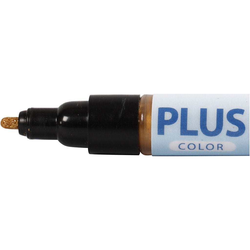 Plus Colour Markers Water Based Full-Coverage Pump Tip 14.5cm Line:1-2mm 5,5ml | Choose Colour