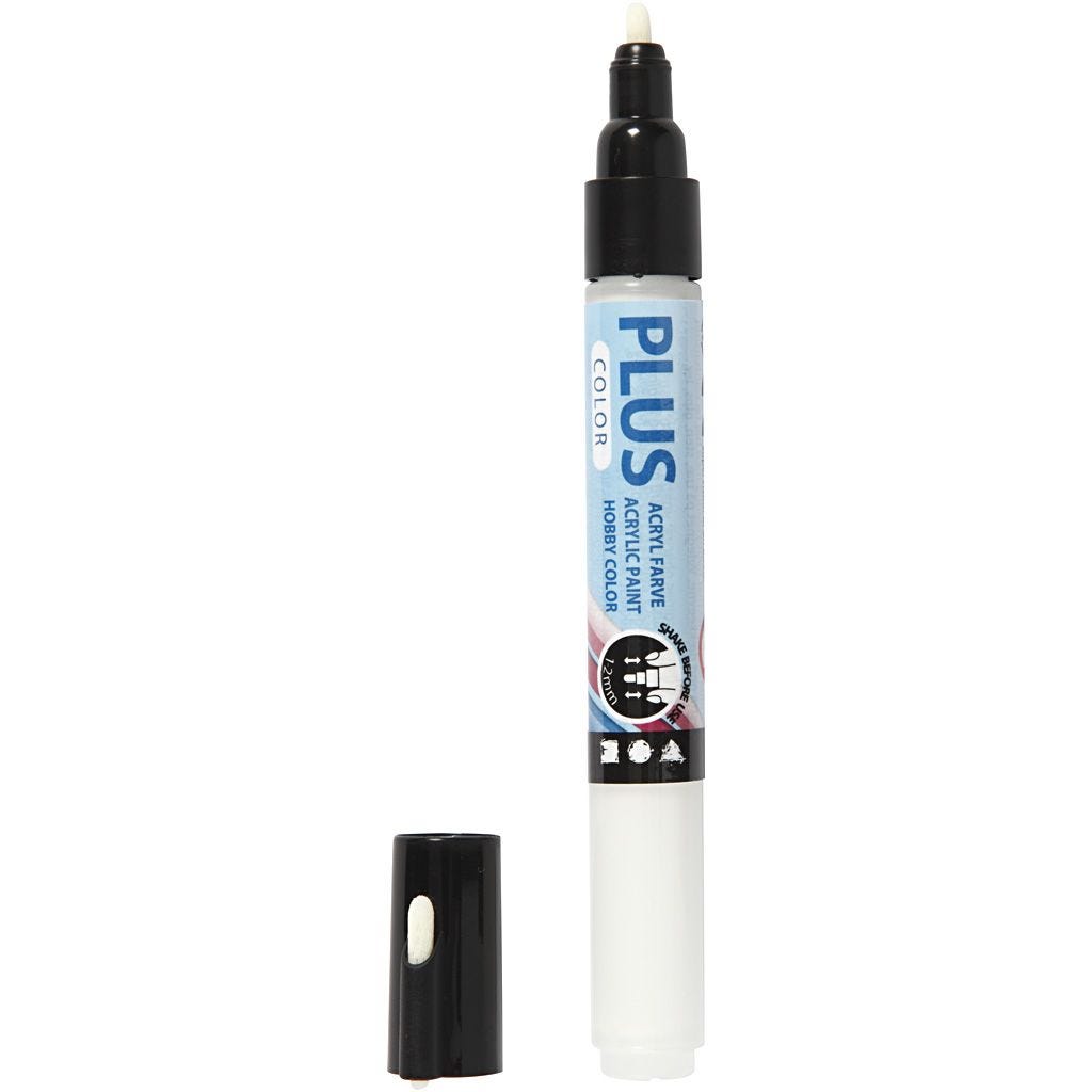 Plus Colour Markers Water Based Full-Coverage Pump Tip 14.5cm Line:1-2mm 5,5ml | Choose Colour