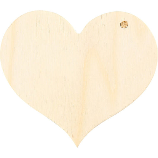 Plywood Heart Shaped Storage Box Decoration Crafts W: 9 cm - Home - Crafts