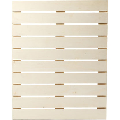 Plywood Slats Panel With Metal Brackets Home Furnishings Decorations Crafts 40x50.2x1.1 cm - Home - Crafts