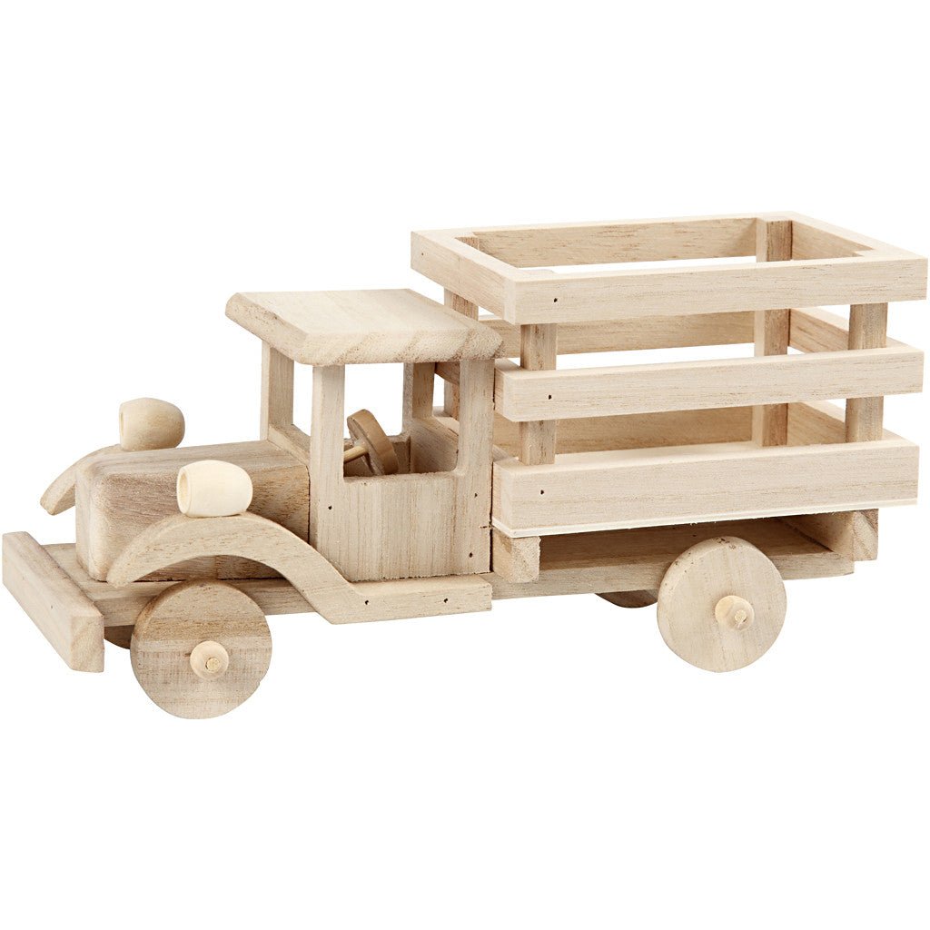 Plywood Truck Vehicle Decoration Crafts 22x7.5x11 cm - Home - Crafts