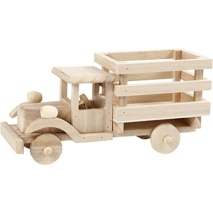 Plywood Truck Vehicle Decoration Crafts 22x7.5x11 cm - Home - Crafts