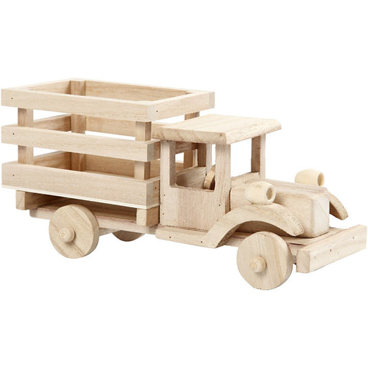 Plywood Truck Vehicle Decoration Crafts 22x7.5x11 cm - Home - Crafts