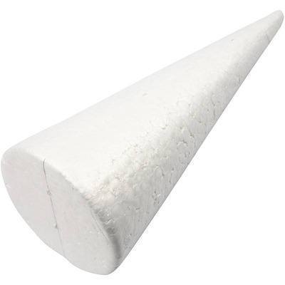 Polystyrene Cone Shape Craft Decorations - 25 cm - Home - Crafts