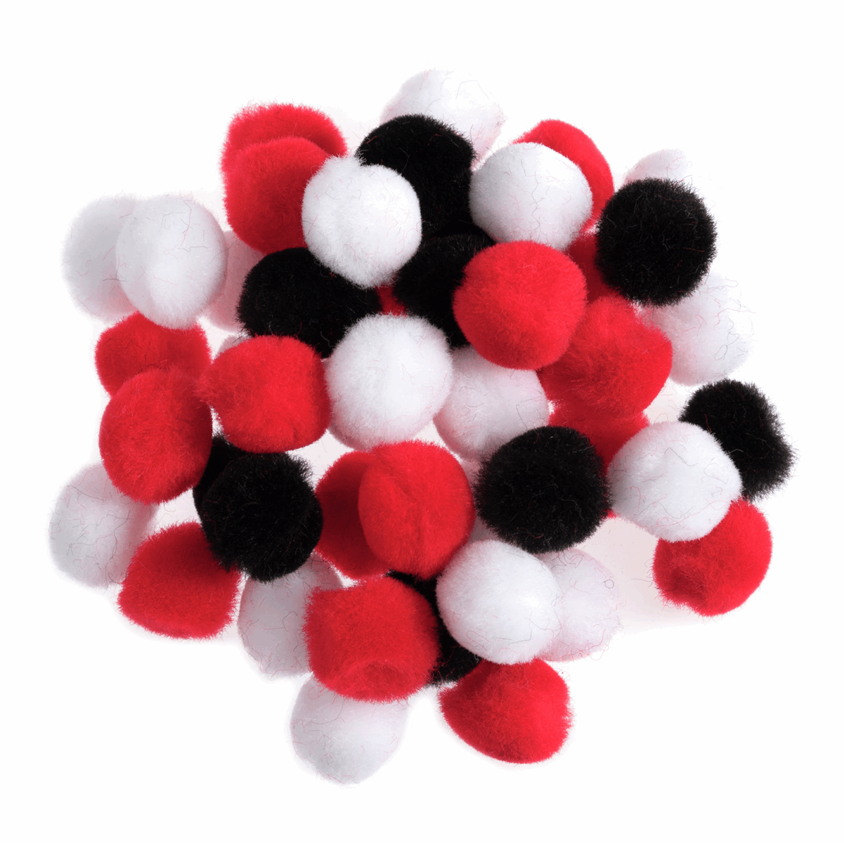 Pom Poms Solid Colour: Assorted: 1.3cm| 100 Pack Decorative Festive Craft Tools