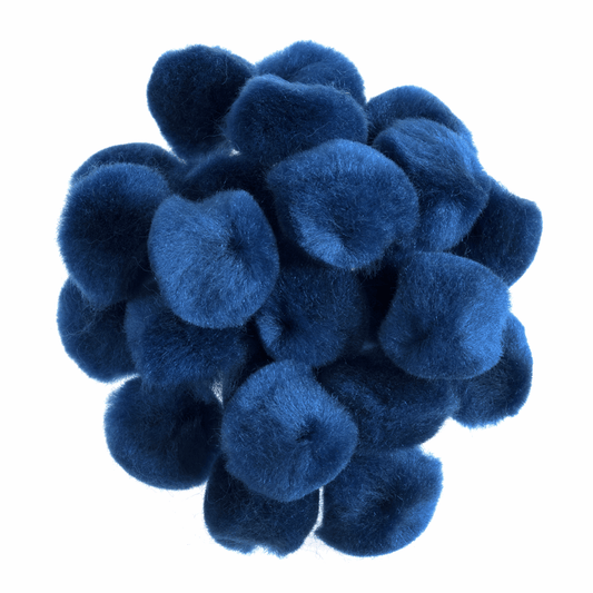 Pom Poms Solid Colour: Royal Blue: 2.5cm| 100 Pack Decorative Festive Craft Tools
