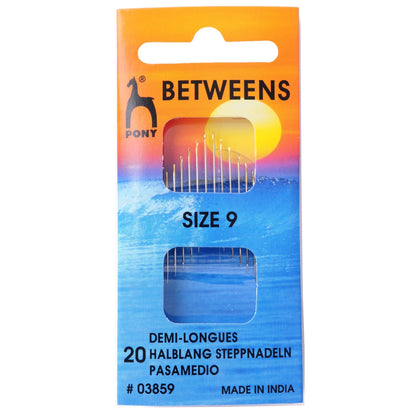 Pony Betweens Small Gold Eye Hand Sewing Needles Quilting Crafts - Select Size - Home - Crafts