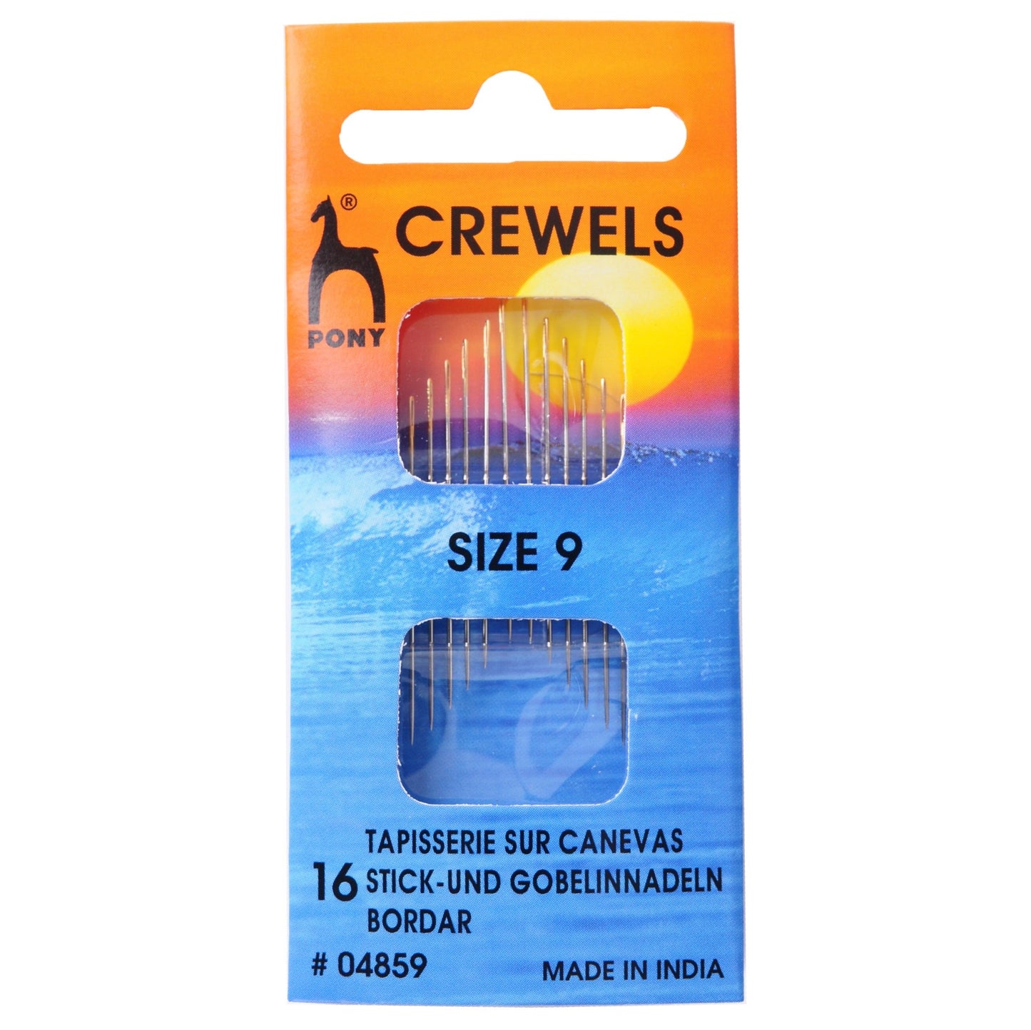 Pony Crewels Long Gold Eye Hand Sewing Needles Embroidery Crafts - Select Size
