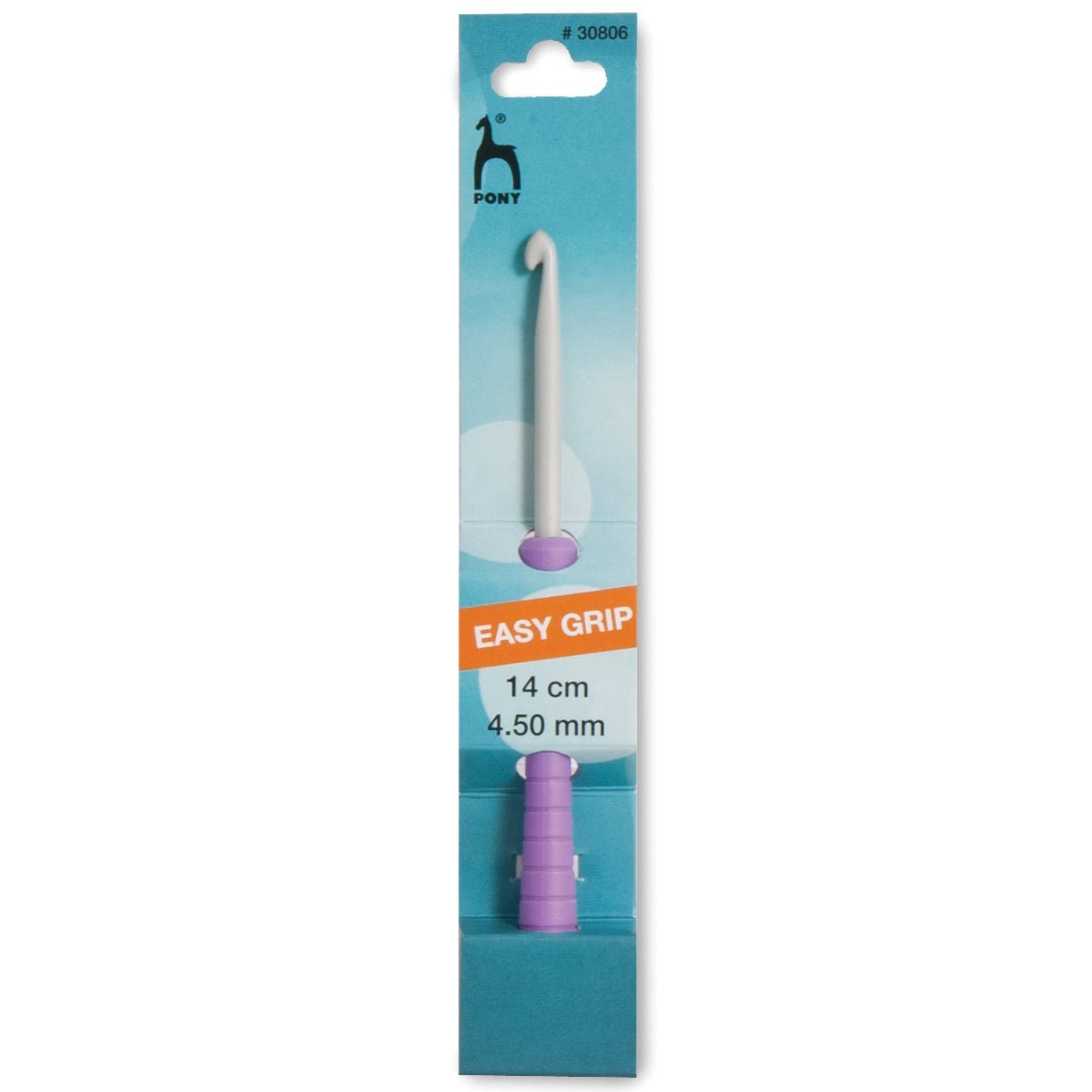 Pony Easy Grip Crochet Hook With Colour Coded Handle Crafts 14cm - Select Size - Home - Crafts